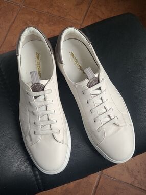Johnston & Murphy Men’s White Leather Sneakers. SZ. 12M. Like New.